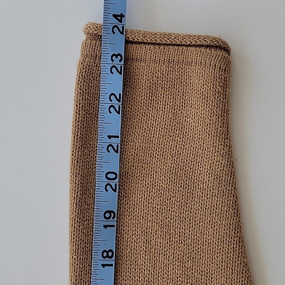 Notations Cardigan Sweater Open Front Longline Longsleeve Layer Knit Brown Tan M - Picture 12 of 15